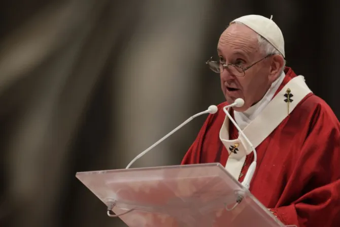 Pope Francis celebrates Pentecost Sunday Mass in St. Peter’s Basilica May 23, 2021